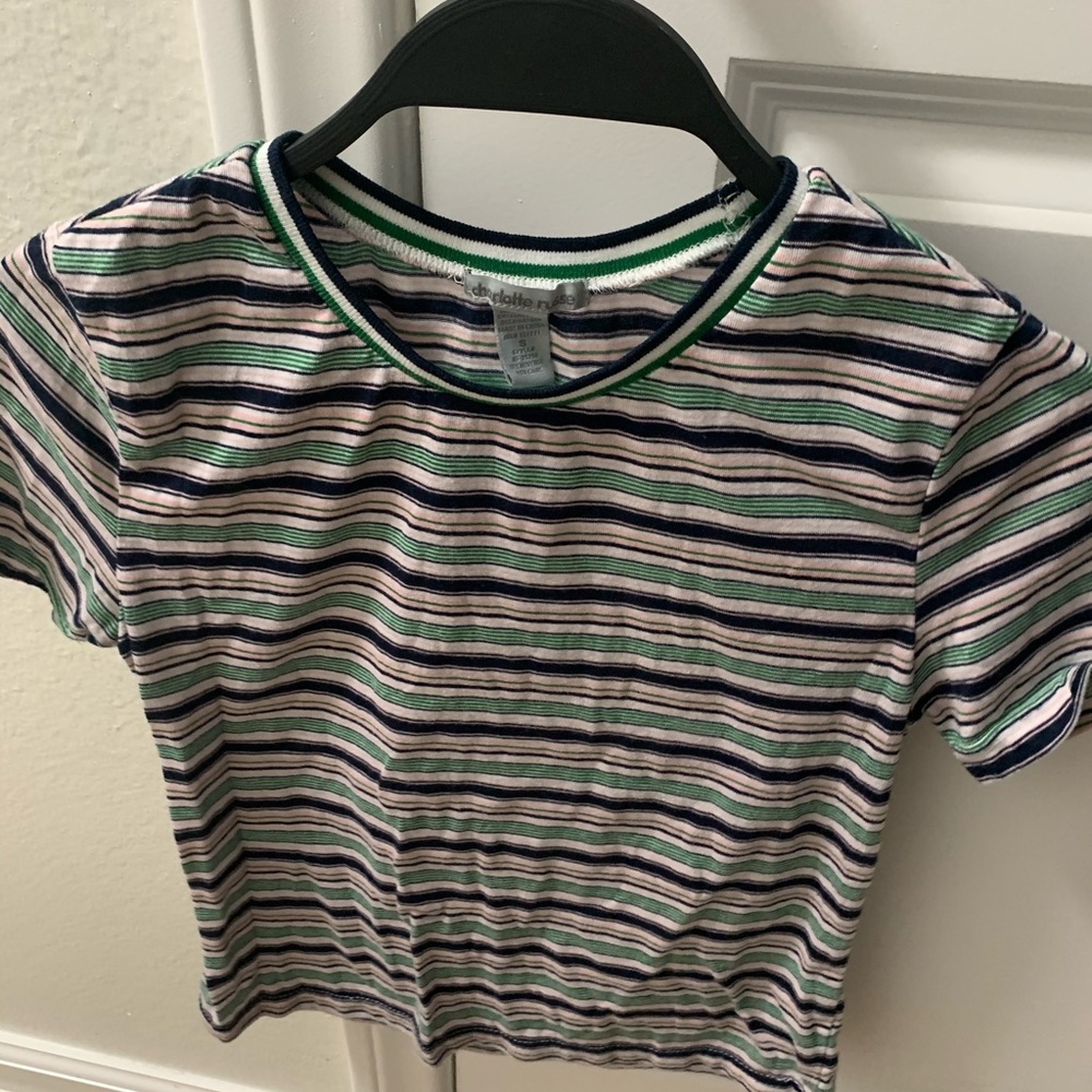 Charlotte Russe Stripped Crop Top